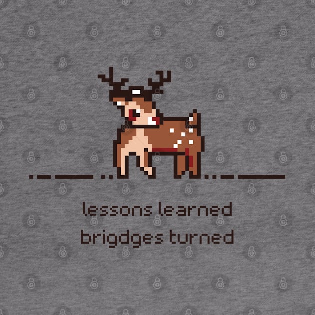 Pixel Antlers: Bridges of Growth by PixelwearStore